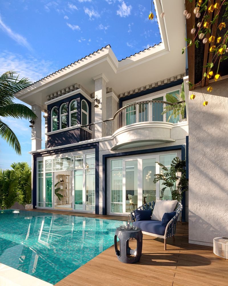 Villa Above 3 спальная 2 этажная красивая и современная 
